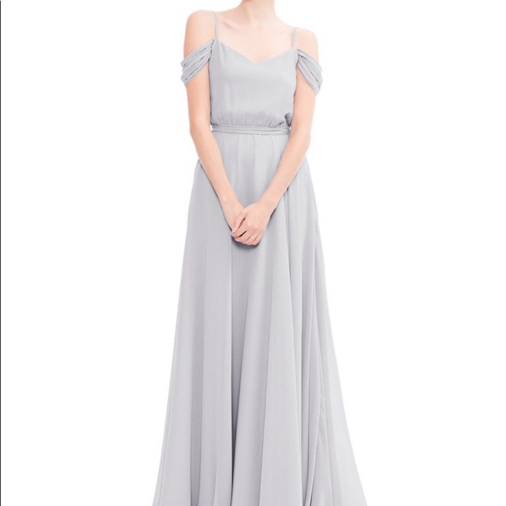 Joanna August Kathy Long Dress in Silver Bells